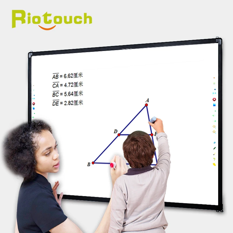 pizarra inteligente infrarrojos multi touch pizarra interactiva del fabricante de China con precio promocional para la escuela