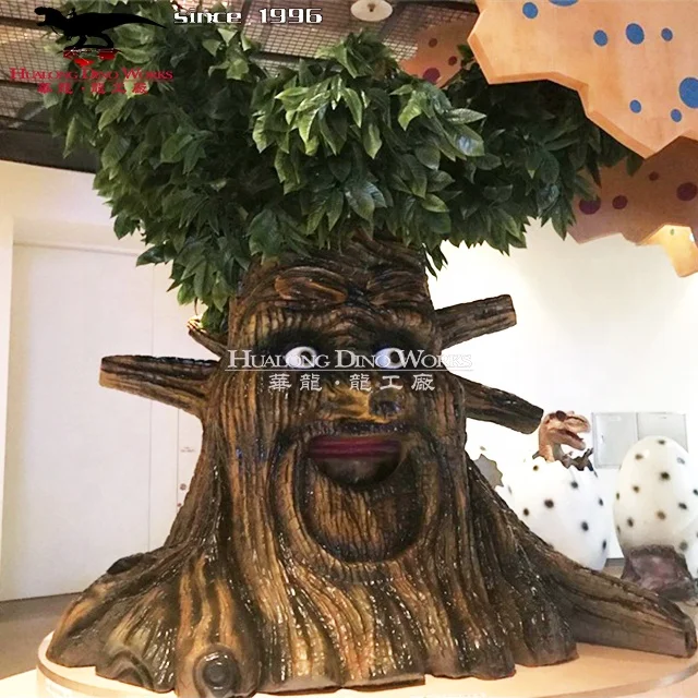 Amusement Park Custom Attraction Cartoon Artificial Talking Tree