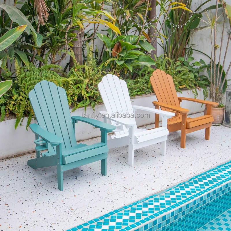  Высококачественный водонепроницаемый уличный складной пластиковый стул Adirondack для