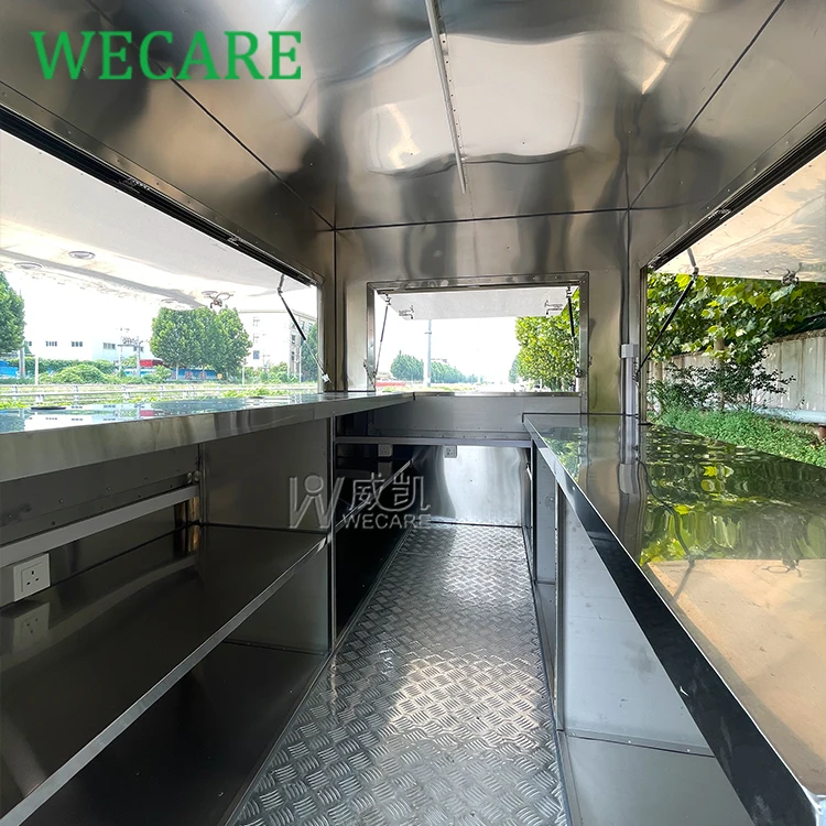 WECARE Street Burger Churros Taco трейлер для продуктов коммерческого питания Foodtruck Remorque Food грузовик с полностью оборудованной кухней