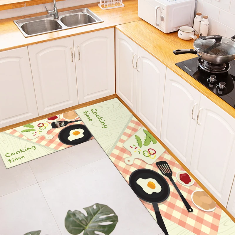 Modern Area Rug Floor Washable Carpet Bath Custom Door Mats Non Slip Kitchen Mats Polyester Transfer Printing Floral Attraction