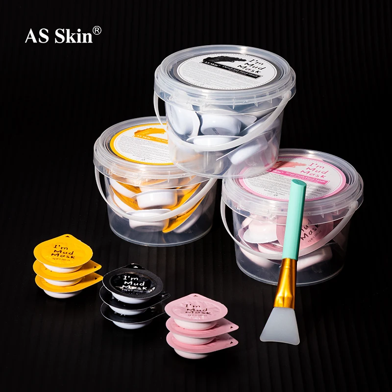 2022 Natural Organic Jelly Cup Mud Mask Pore cleaning Anti Acne Whitening Turmeric Pink Face Clay Mask
