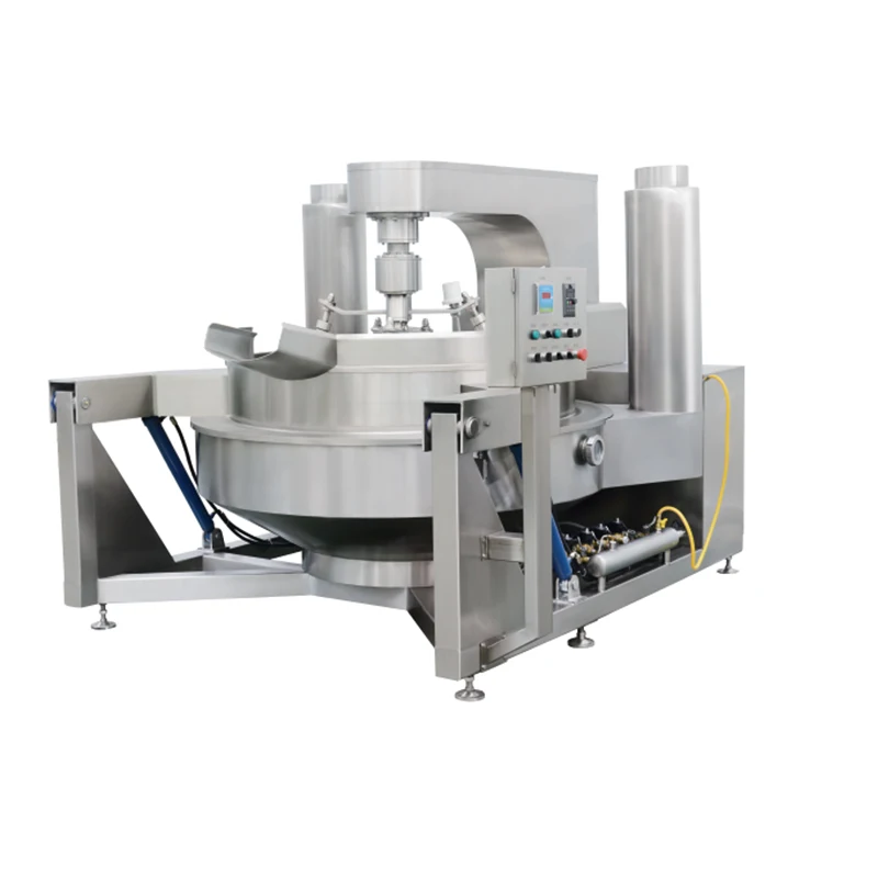 Food Cooker Steam/Gas/Electric Jacket Kettle With Agitator Mixer Double Jacketed Kettle Fruit Jam Cooking Equipment