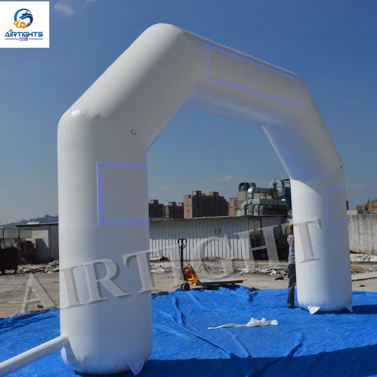 Custom Color and printing outdoor durable inflatable finish line race arch