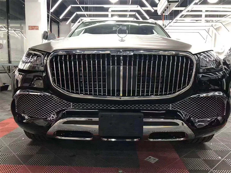 Upgrade to M style body kit front rear bumper grille diffuser exhaust tail pipe for Mercedes Benz GLS X167 2020-2023