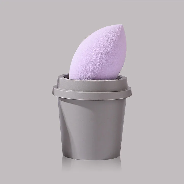 Wholesale custom coffee cup makeup sponge beauty puff moisture-proof latex free makeup sponges blender