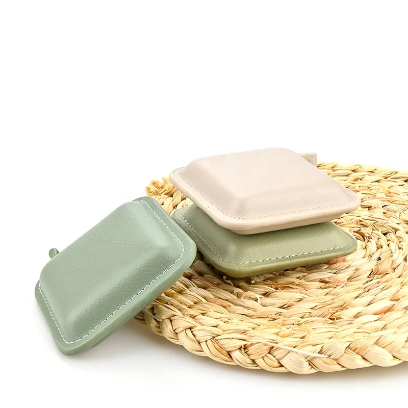 Квадратная Мягкая Мини-рулетка для измерения ткани 1 5 м 60 дюймов с логотипом измерительная лента шитья кожи под