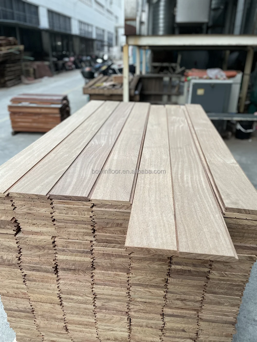 Shiplap Section Natural Brazilian Teak Outdoor Wood Cladding