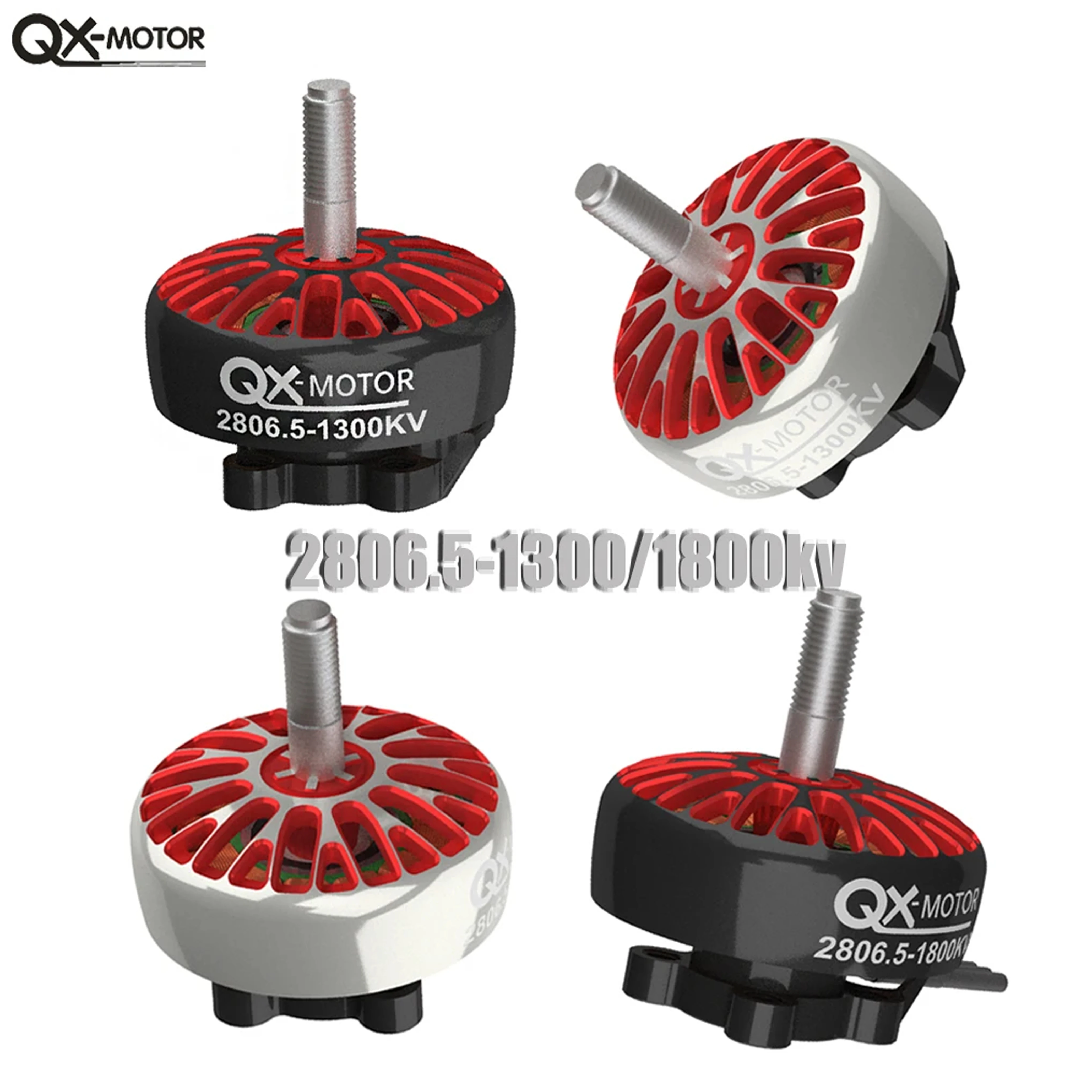 QX-MOTOR 2806.5 1300KV 1800KV Brushless Motor Black White for FPV Aircraft/Drones/Helicopters Remote Control Of Toy Accessories