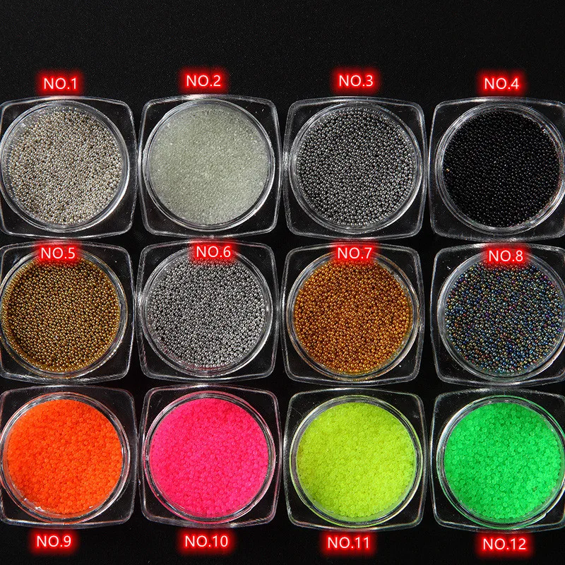 
Caviar Beads CrysCaviar Beads Crystal Tiny Rhinestones For Manicure Glass Balls Micro Bead For Nail Decorations DIY Charms Nail 