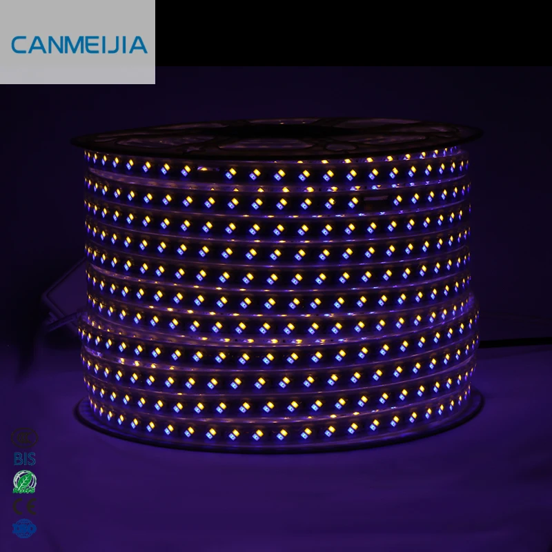  SMD 5730 Двухрядные 120 фишек/м Гибкие светодиодные ленты изменяющимся цветом светодиодными лампами лента клейкая De Luces Светодиодные полосы фонари в