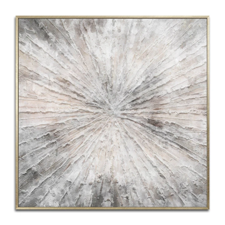 Hand Painting White Modern Abstract Home Decoration Living Room Large Oil Paintings Art Canvas