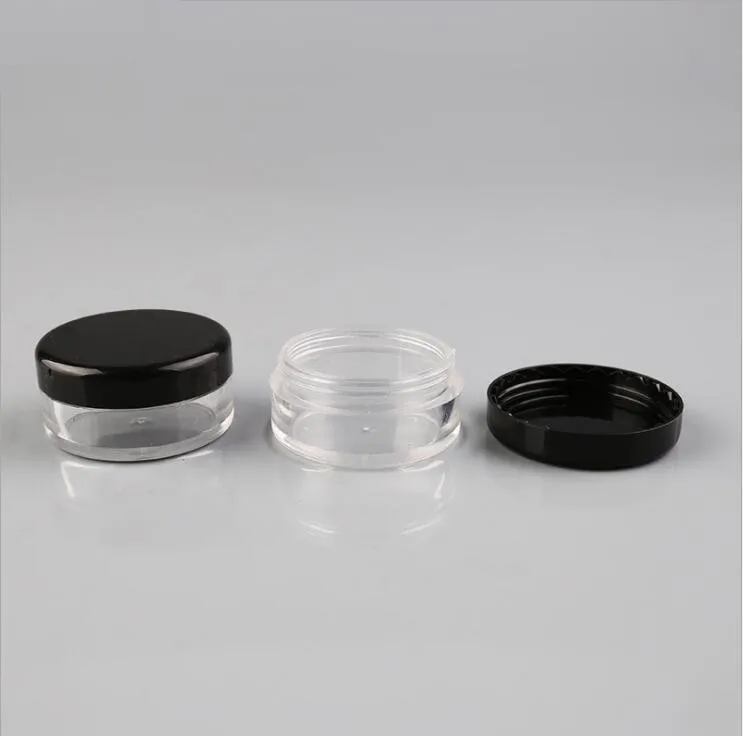 Wholesale 3g 5g 10g 15g 20g Plastic PS Facial Cream Container Mini Jar Cosmetic Eye Cream Jar
