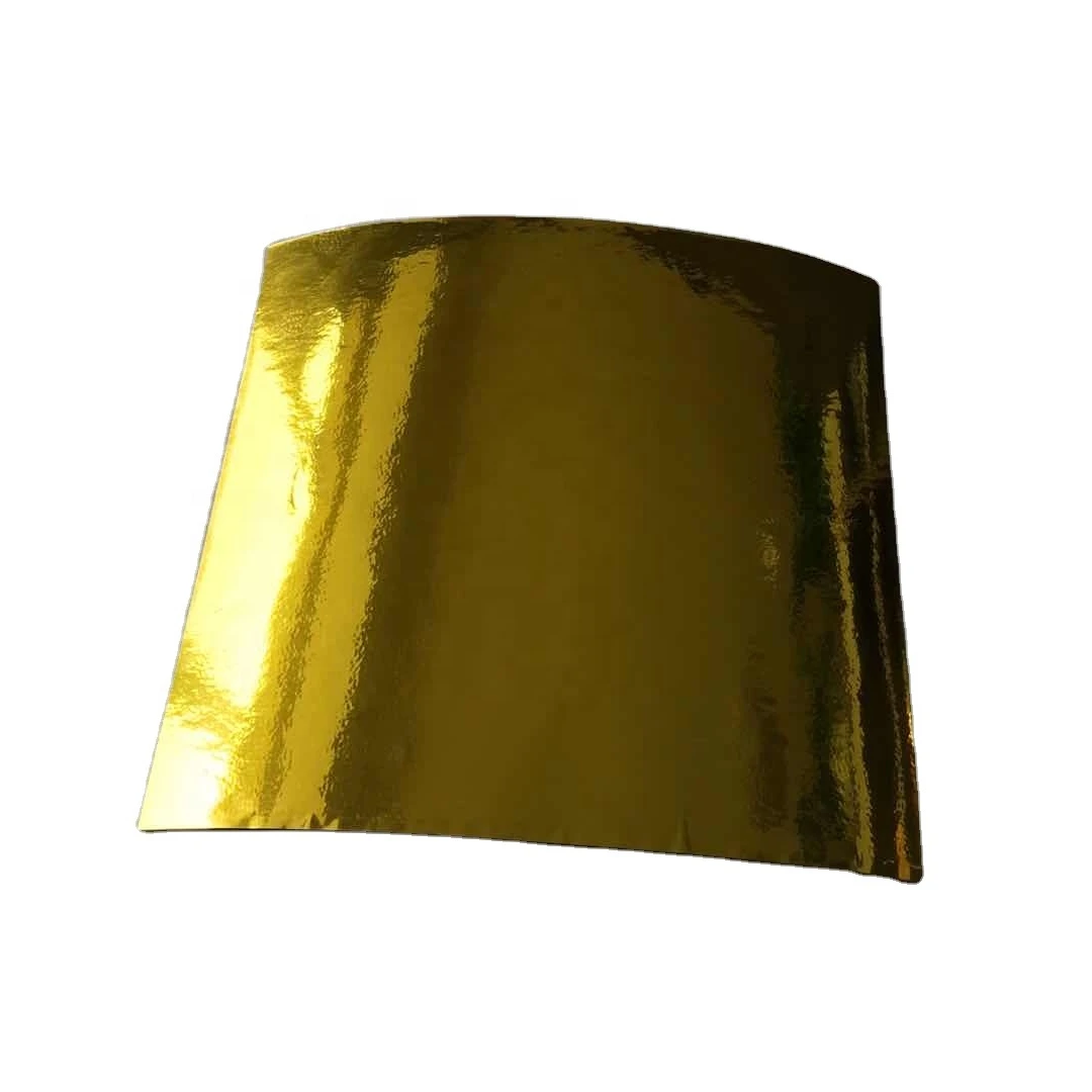 Outdoor Customize Gold PET Film Laminated Sticker Paper Water Based Glue For Shipping Box Laster  Printing Factory Price