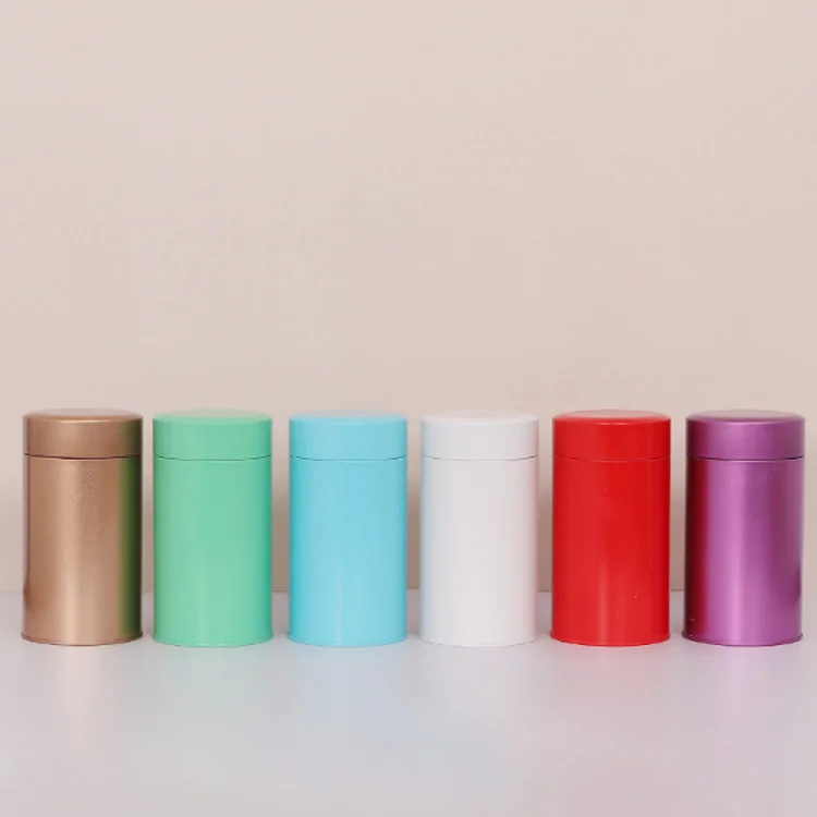 Custom Printed Stock Round Can Tea Box Metal Tin Box General Packaging