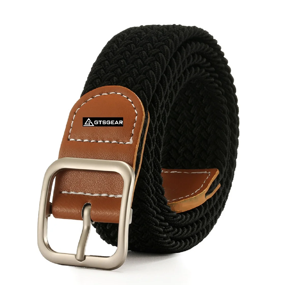 BLT23 A4 Braided Belt for Men and Women Multicolored Woven Golf Elastic Jean Belts Student Training Men Elastic Fabric Belt
