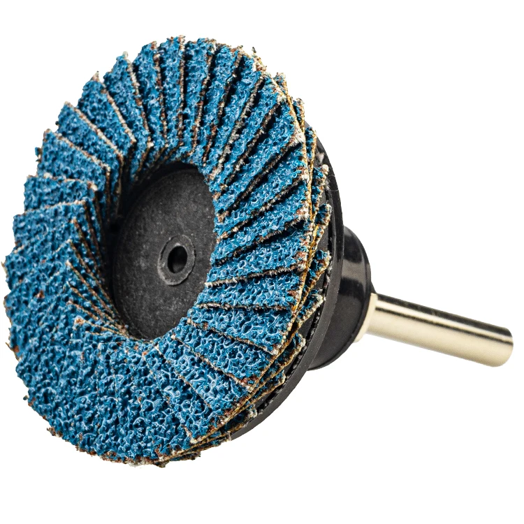 2 Inch Quick Change Flap Disc 60 80 Grit Sanding Disc High Density Zirconia Flat Disc with 1/4 Shank Holder