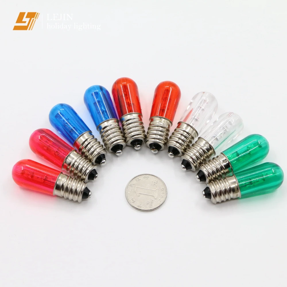 Christmas decorate E14 led bulb lamp light waterproof DIP 3leds  plastic led papaya bulbs