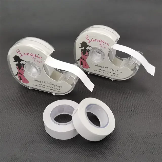 INVISFEEL wholesale Beauty Tape Double Sided Clothing Fabric Tape Transparent Color Apparel Tape For Dress And Body