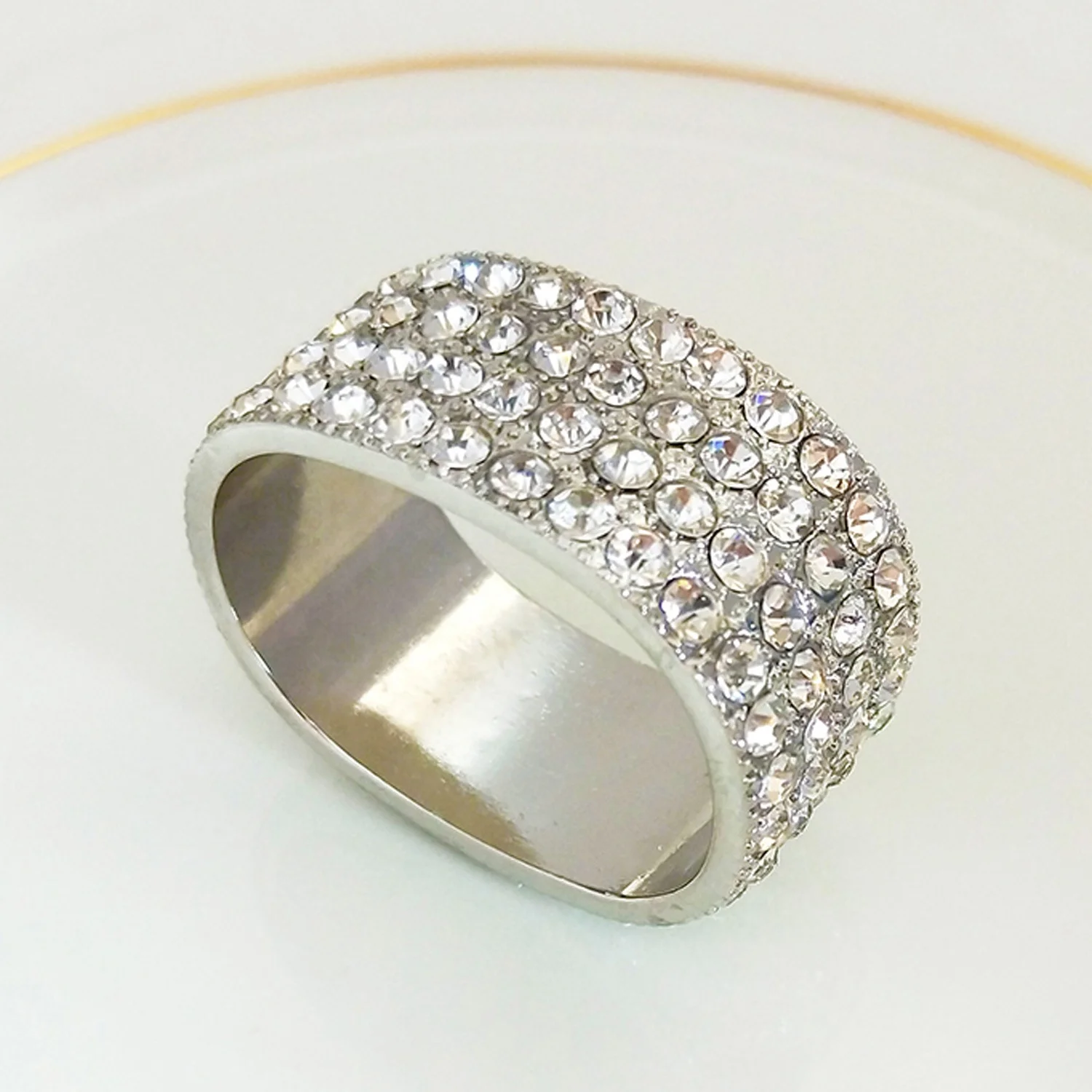 crystal diamond napkin ring, jewellery beads napkin rings for wedding