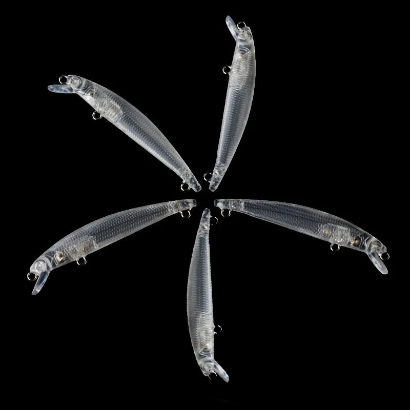 Unpainted Minnow Fishing Lures 8.6cm 2.1g Floating Minnow Blank Hardbaits Unpainted Fishing Baits
