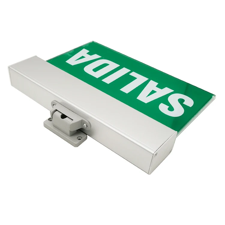 Double side face Aluminum 3.6V Ni-Cd 3H emergency led exit sign green Emergency Exit Sign