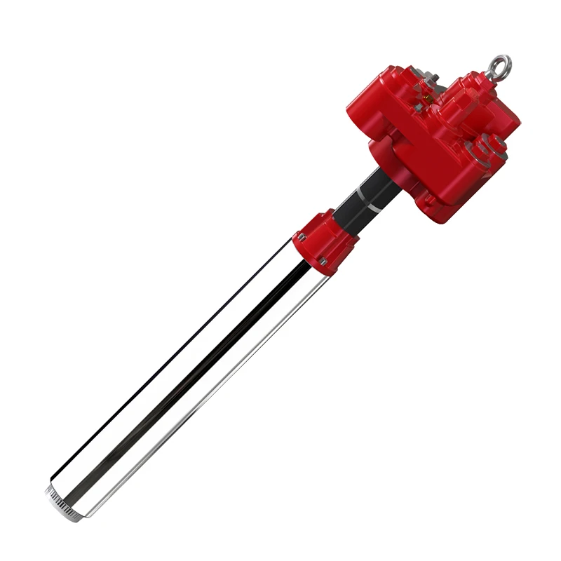 QYB300 automatic submersible pump 220V/380V red jacket submersible pump Built-in non-return valve