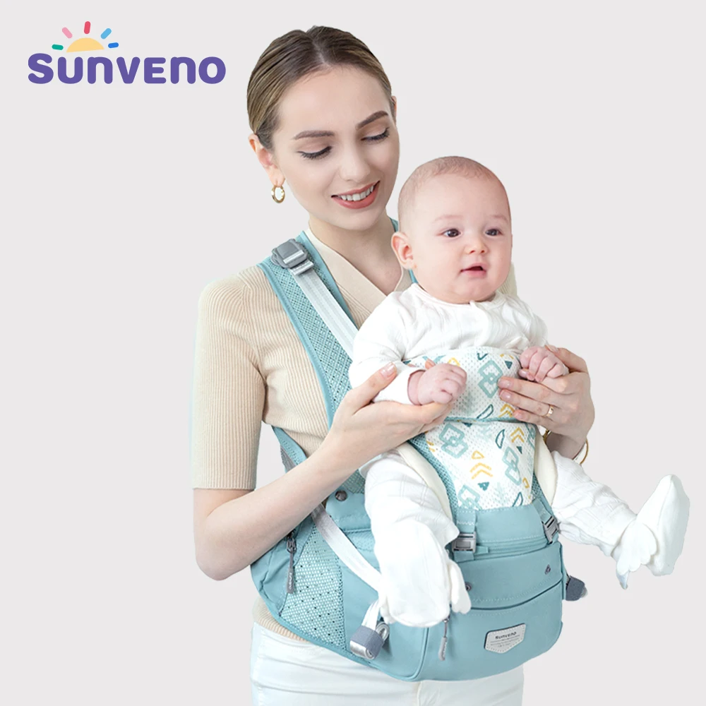 
SUNVENO Baby Carrier Kangaroo Baby Holder Hipseat Tool for Home, Outdoor, Travel, 5-36 Months Babies,Breathable in Summer 