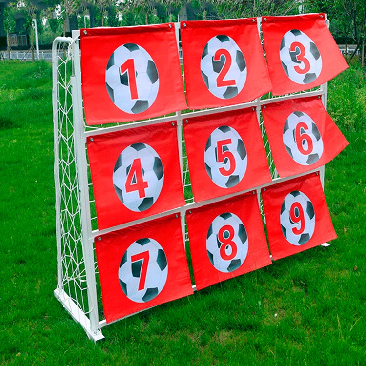 Soccer nine-grid goal interesting positioning shooting point goal precision training device mobile football wall