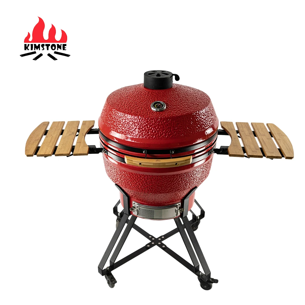 KIMSTONE 26 inch Parrilla Factory Direct Sale Charcoal BBQ Outdoor Ceramic Kamamdo Grill