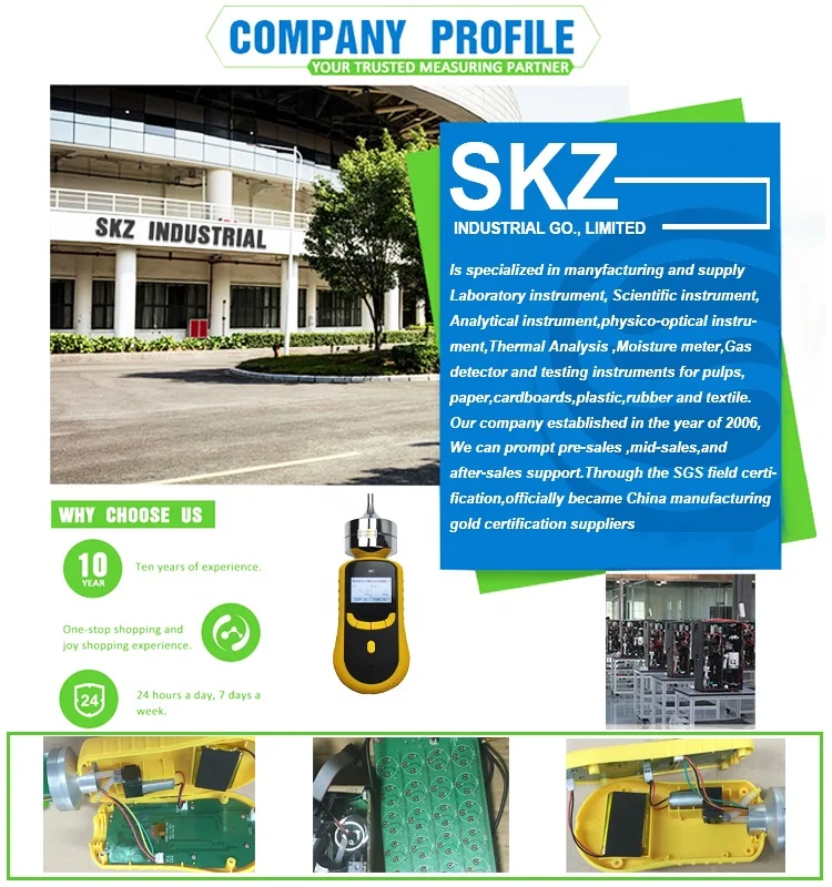 Детектор газа SKZ1050C CO H2S EX O2 многоканальный датчик измеритель