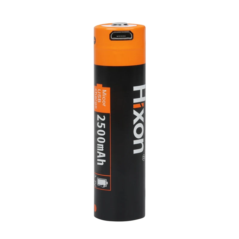Original USB 18650 rechargeable lithium ion battery 3.7v  2500mah for flashlight
