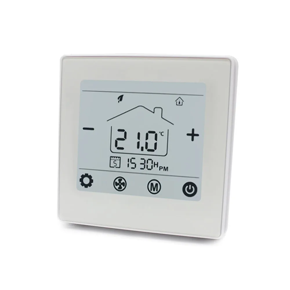 F10 2 Pipe BACnet 3 Speed Fan On Off Valve Room Thermostat For BMS System