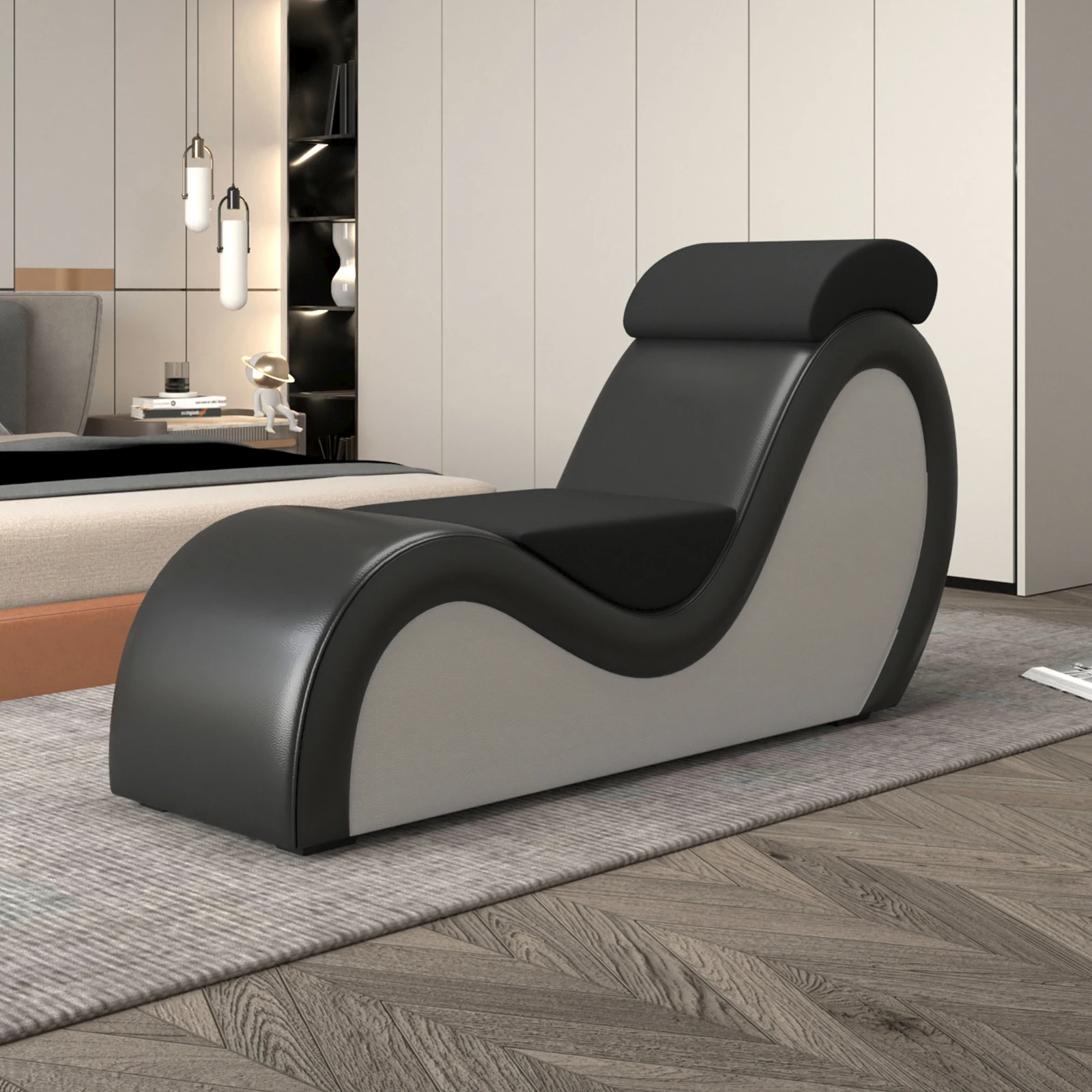 Bedroom couple special-shaped sofa yoga chair with headrest and waist pillow Love Position Sex Chair Multifunction love sofa