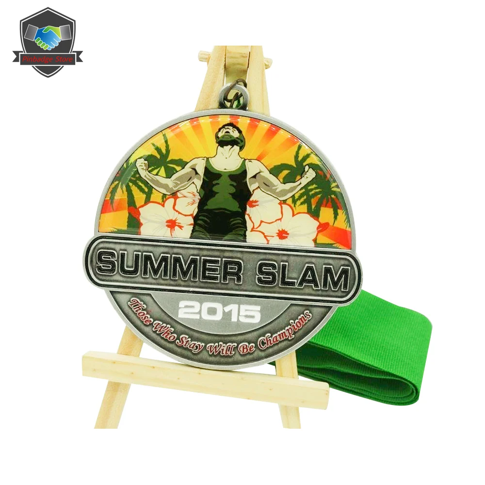 custom winner medals champions polish gold metal Plating cheap sports league trophies and medals sports medal ribbons