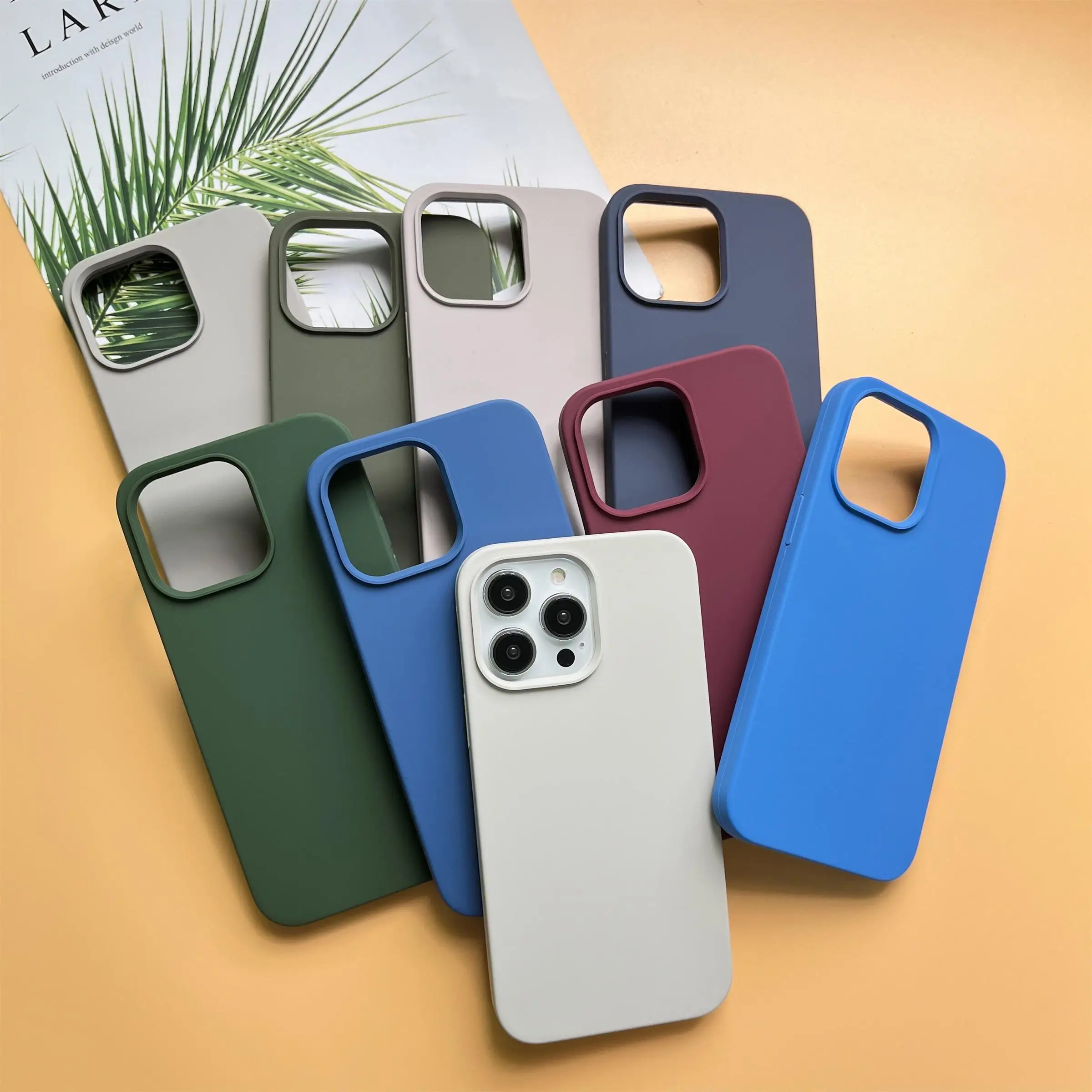 Silicone Phone Case For iphone 14 13 pro max Shockproof Liquid phone Case Cover For iphone 12 11mini X/XS XR XS MAX SE3 8PIUS