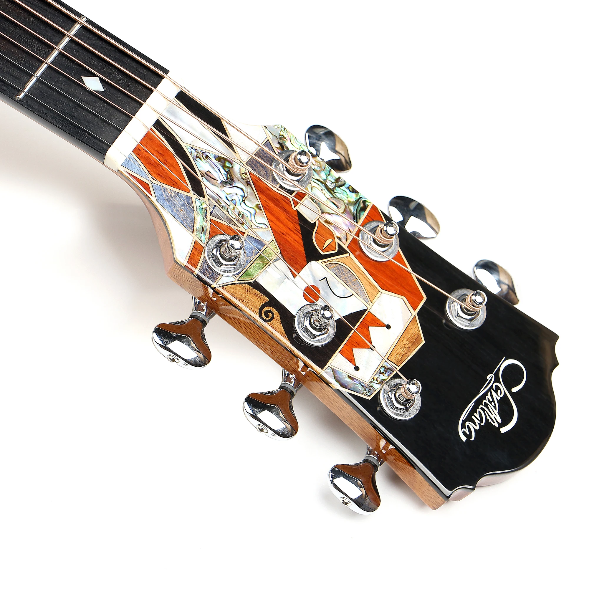 Superior Sevillana 1904 Unique Poker Design Concept High End Acoustic Guitars Full Solid Exquisite Engraving Best OEM