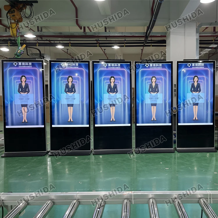 43 50 55 65 Inch Vertical Interactive Android Monitor Lcd Information Kiosk 4K Indoor Advertising Player HD Touch Screen Kiosk