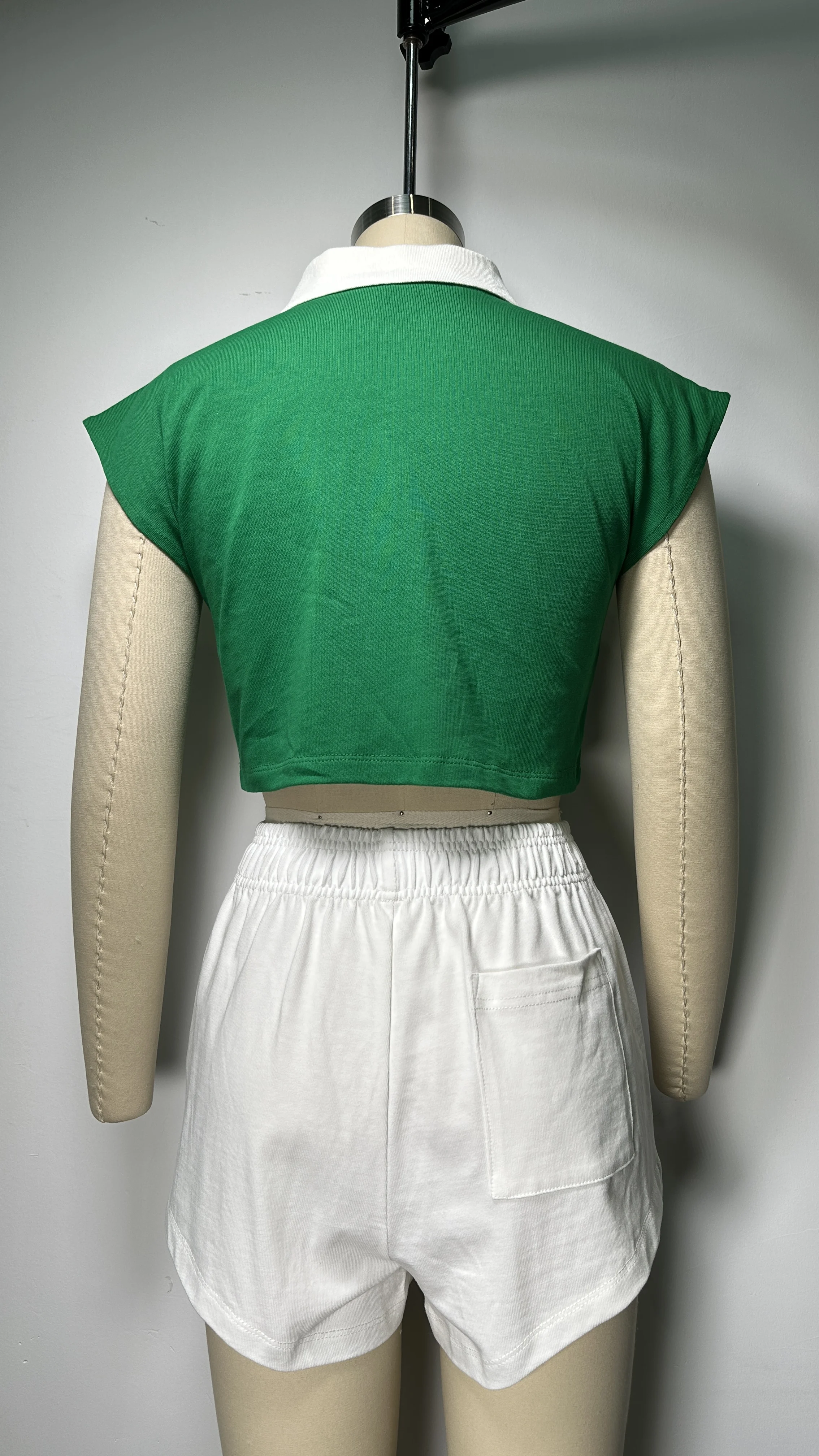 2023 New style High Quality Custom Logo Polo Top Training Gym Workout Fitness Tank Top High Stretch Woman Sports Br