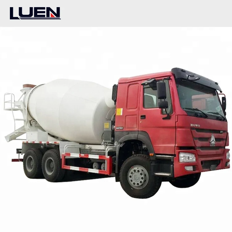 LUEN Used  HOWO 6x4 375HP  Euro 3 Concrete Mixer Truck Capacity 10 CBM Quality Guaranteed Refurbished