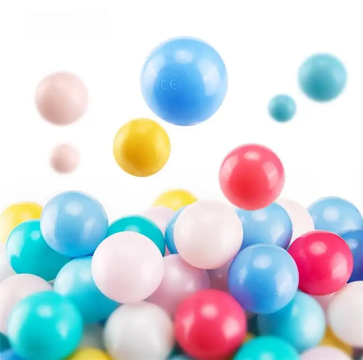 Non Deformed Soft Baby Mix Color Ocean Ball Plastic Non PVC Home Playground Tent Pit Ball Ocean Baby Fun Toys Ocean Ball