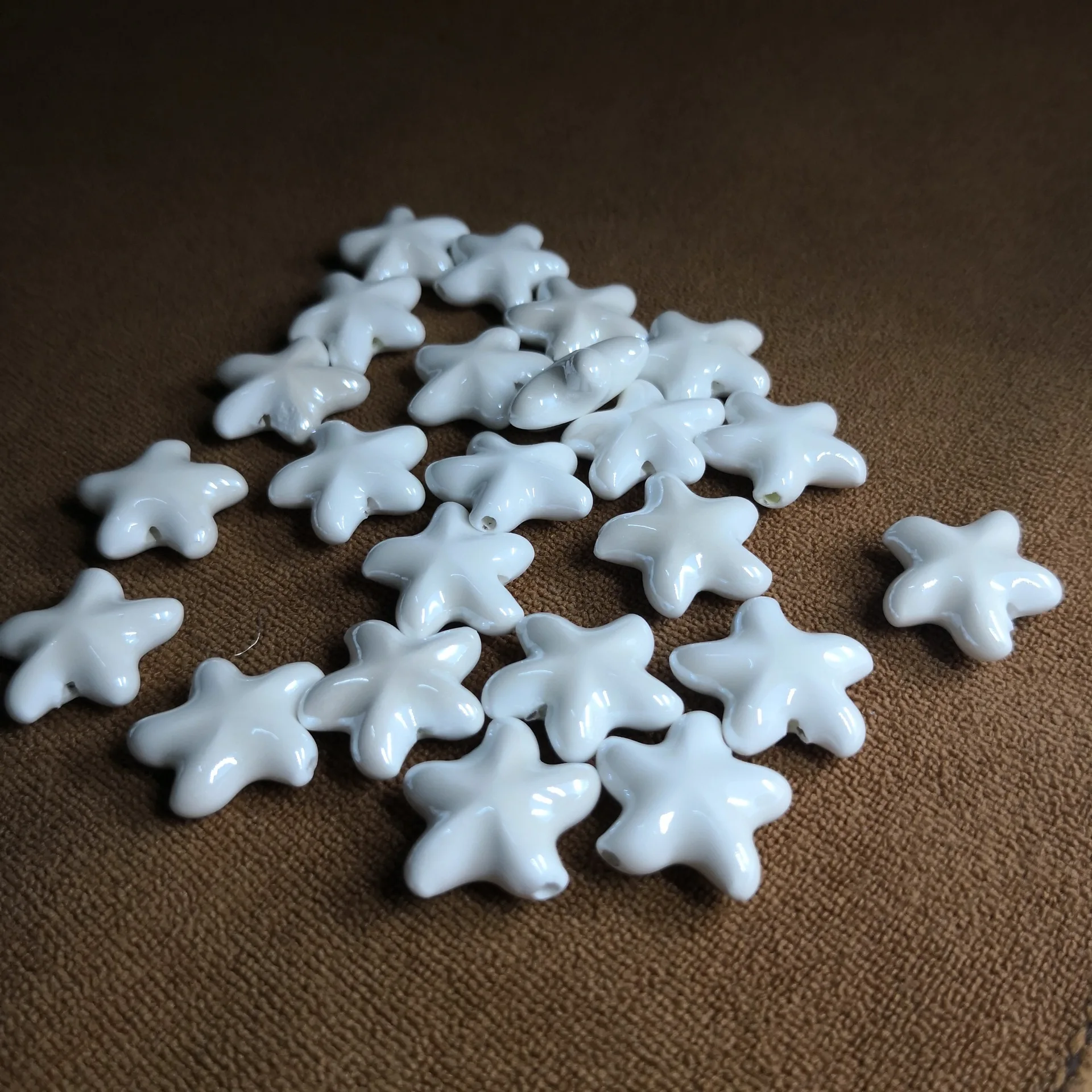 
Colorful starfish ceramic porcelain beads for diy jewelry making 