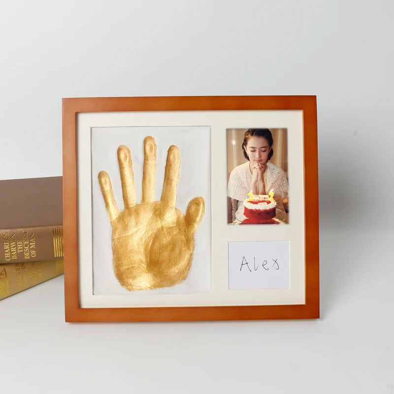 Adult Handprint Record Photo Frame  Personalized diy Anniversary Wedding Birthday Gifts