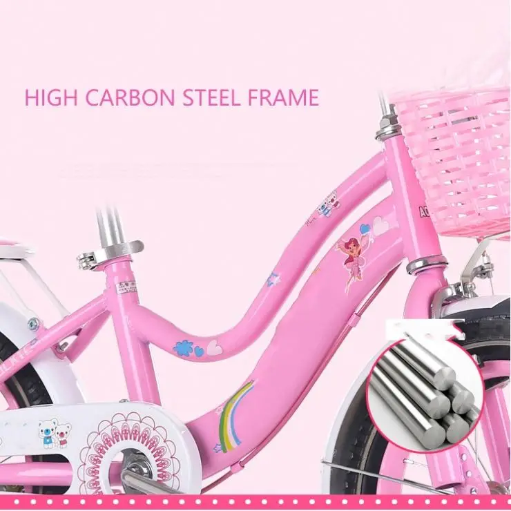 Istaride 16 Inch Cycle For 3-8 Year Old Kids Kinderfietsen Oem Cheap Children Bicycle With Flash Training Wheel Bike Kids