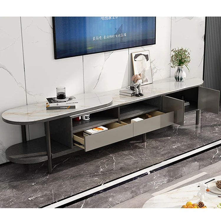 Home Furniture Tea Table And Tv Cabinet Combination Hotel Storage Tv Cabinet Set