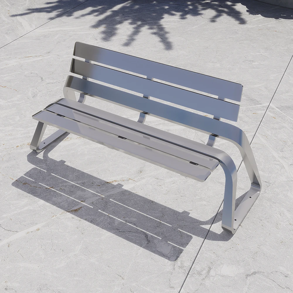 Modern Outdoor Bench for Garden and Park Spaces