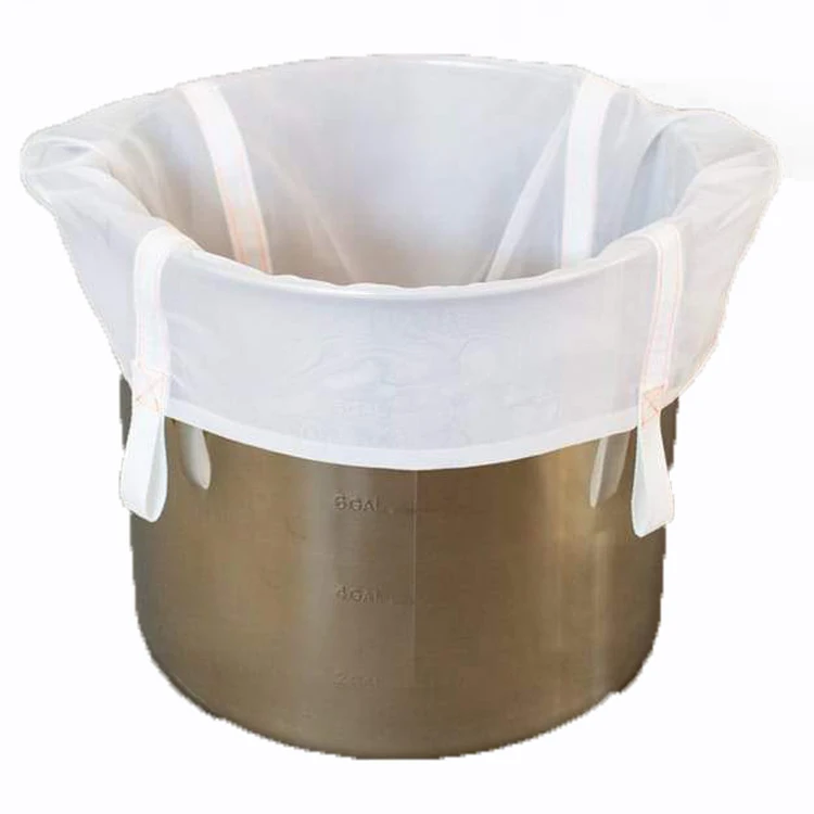 HR очень большие пищевые полиэфирные нейлоновые сетчатые тканевые пакеты для пива с ручками для пива, вина, сидра