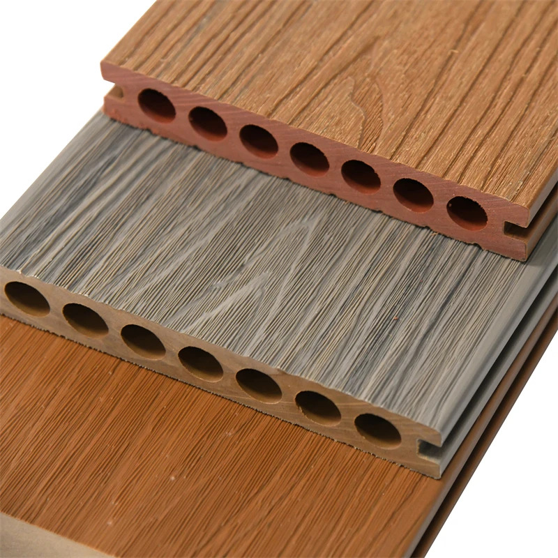 Highly Cost Effective  Co-extrusion Outdoor Solid Hollow Wood Plastic Composite Decking WPC