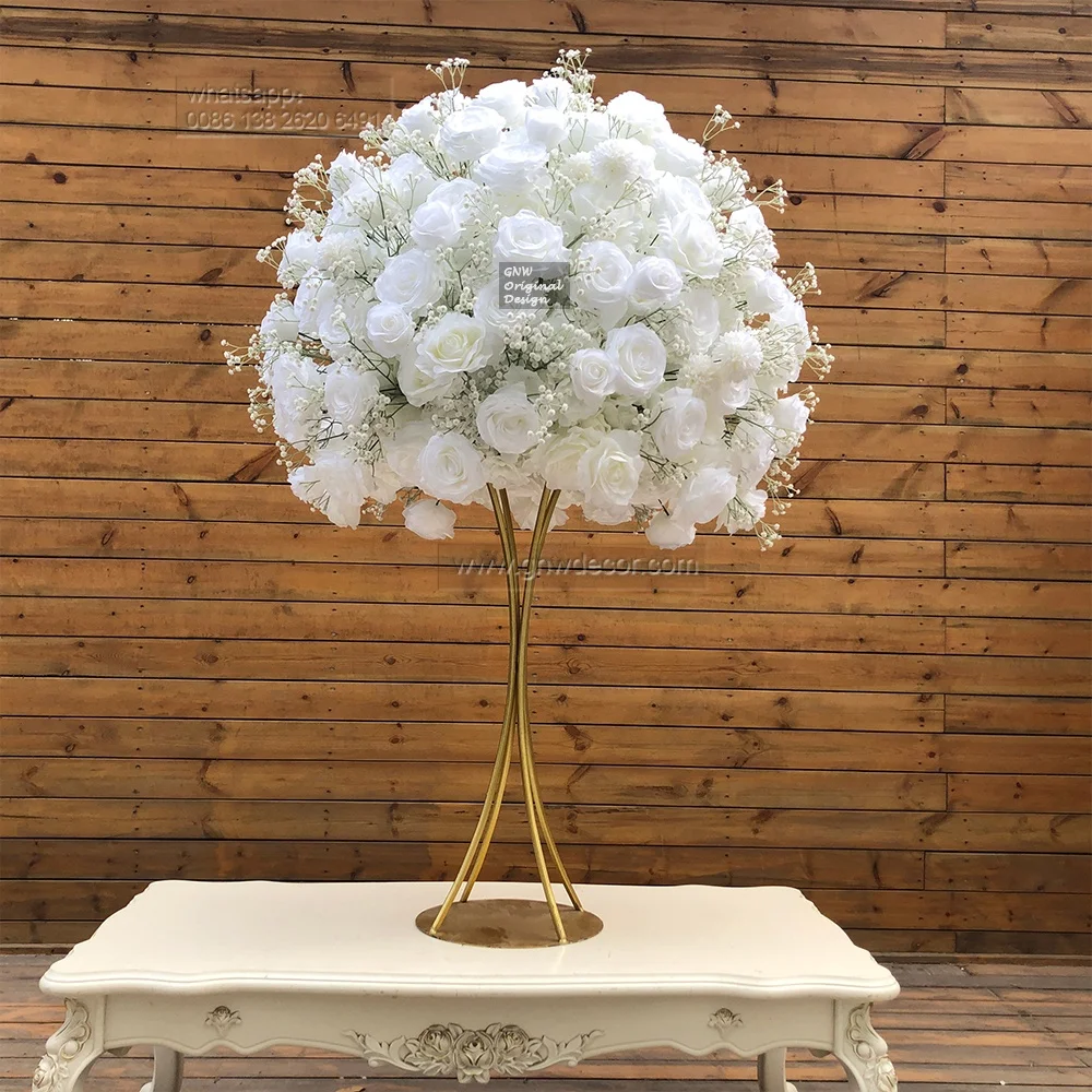 GNW Flower Ball Artificial Beautiful Table Wedding Centerpiece Wedding Decor Table Centerpiece Flower Ball Stage Table Decor
