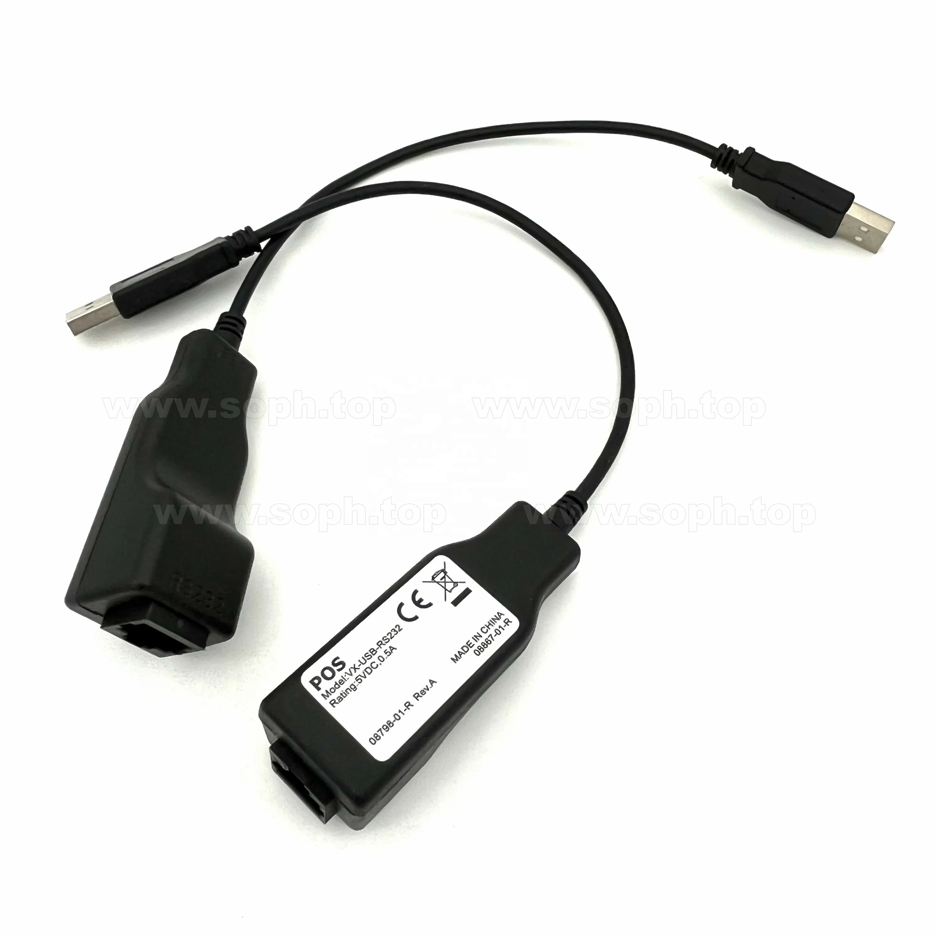 Serial port Cable USB TO RJ45(RS232serial port)  Cable for Verifone Vx520 08798-02-R
